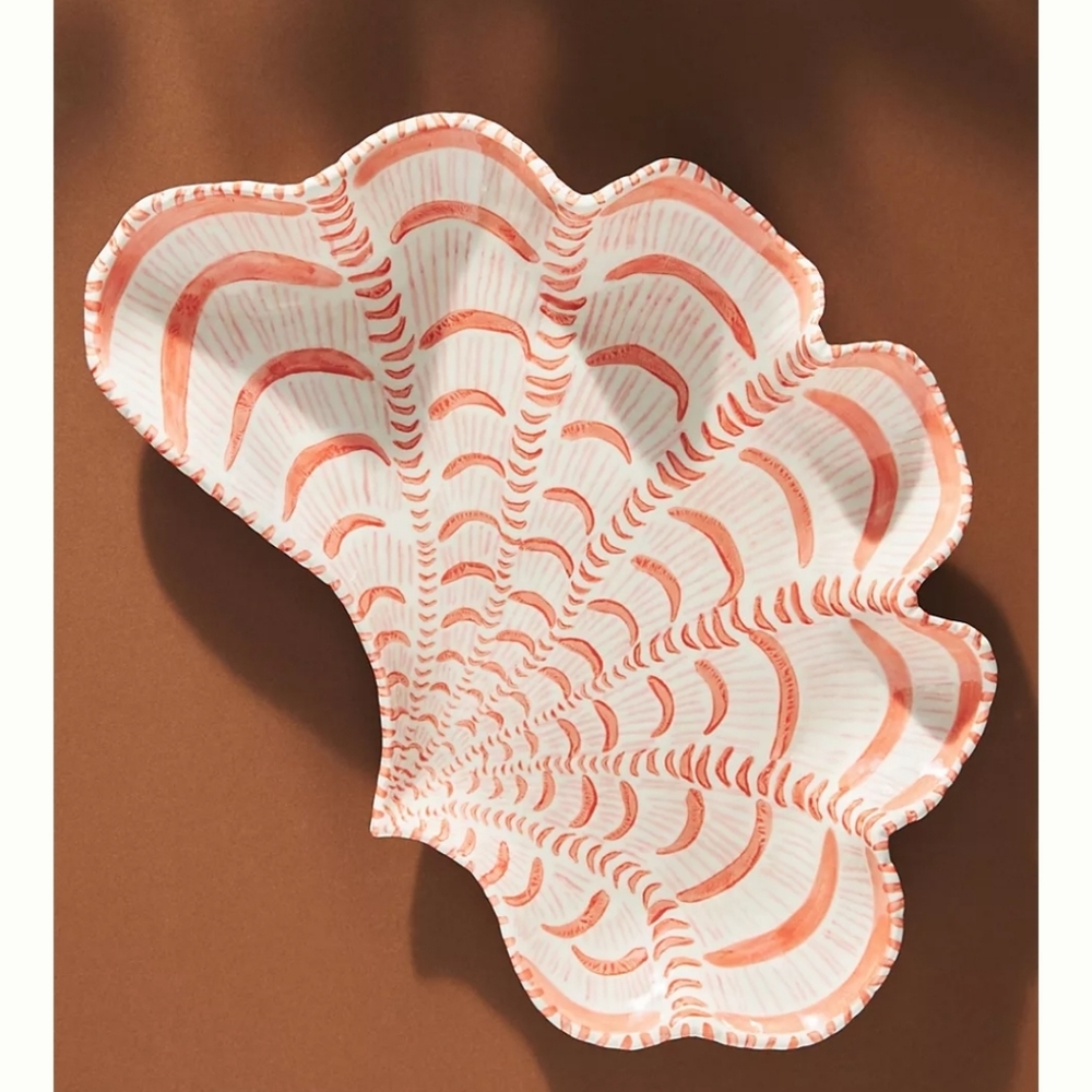 Anthropologie Lucie de Moyencourt Platter - peach - Picture 2 of 16